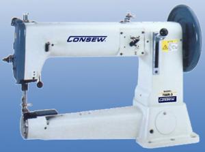 Consew 756R Extra Heavy Duty, Single Needle, Lockstitch Machine with Lower Needle and Upper Feed & Power Stand