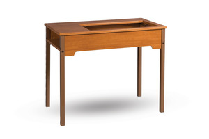 Fashion Cabinets, Roberts 453 Space Saver School Sewing Desk 36.5" Wide x 19.75 Deep x 30 1/4" High, Folding Machine Platform, 24x12.5" Insert, powder coated steel legs