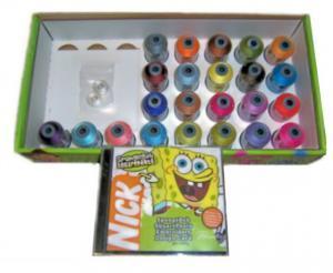 Brother SANPKG1 Nickelodeon SpongeBob Square Pants 25 Design Embroidery Card
