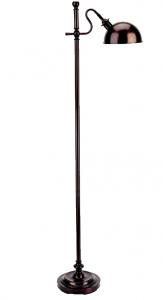 Verilux, VF04AB1, Legacy, Natural Spectrum, Floor Lamp, 61" Height, 27 Watts, Dimmer Switch, Illumination of 60 Watt bulb, 11 Pounds, Achromatic shade