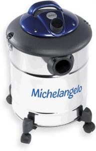 Emer BD210 Michelangelo Drum Barrel Wet and Dry Vacuum Cleaner, Silver/Blue
