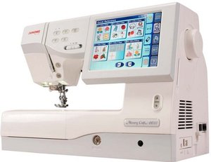 Janome MC11000, 1.0 Sewing Quilting Embroidery Machine, mc110000machine , Janome MC11000, Janome 11000 2.0* 25/10YrExtWnty Sew Quilt Emb Machine 358Stitch 170Design 24Stippling AcuFil 3Hoop JumpStitch 10Font 13BH ThreadTrim AcuSeam 12Ft DVD