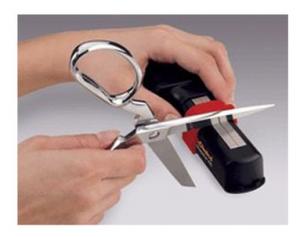 Chefs Choice 490, Diamond Hone, Manual, Scissors Sharpener, put a razor sharp edge, on your household, kitchen, sewing, general purpose, scissors, game, shears, Chefs Choice 490 Diamond Hone Manual Scissor Sharpener BLACK, Razor Sharp Edges, Household, Kitchen, Sewing, General Purpose Scissors and Game Shears