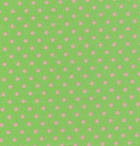 Fabric Finders 15 Yd Bolt 9.34 A Yd 397 100 percent Pima Cotton 60 inch Lime Green With Small Pink Dot Pique