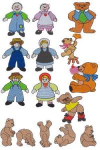 Down Home Dreams 103 Dolls and Bears Embroidery Disk