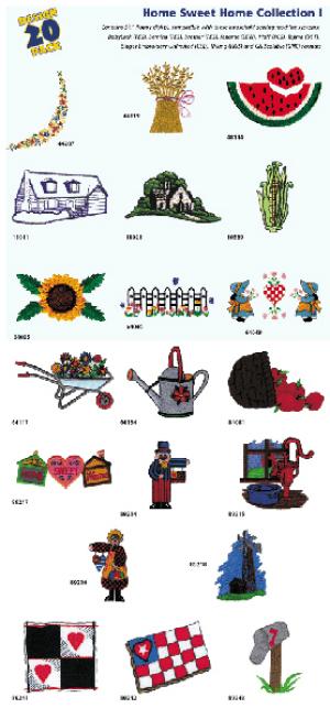 Amazing Designs 1104 Home Sweet Home Embroidery Disks