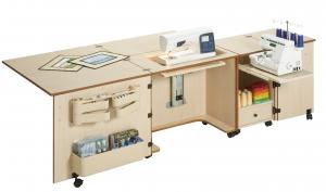 Sylvia 1050Q Sewing/Serger Cabinet with Extensions