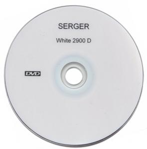 White Superlock Serger DVD Video for 2900D 2500D 2000ATS 1934D, Viking HC200S, Singer 14J, Yamata Family Sew Elite 320, Reliable 787, Gemsy G320, Rex