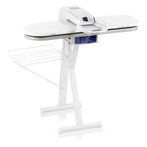 Reliable, S550, S500, Empressa, Largest 34"x11", Steam Ironing Press, Metal Mesh Board, 1350W, 330° F, Plus ST3A, 28.5"H Sit Down Operation, Ironing Press Stand