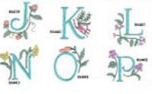 Great Notions 1300 Floral Alphabet Collection III Multi-Formatted CD