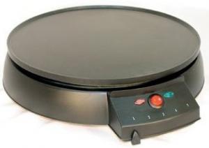 Cucina Pro, 1448, 12" Griddle, & Crepe Maker, 12" Diameter Griddle, Non Stick Aluminum Plate, Batter Spreader, 5 Temperature Settings.