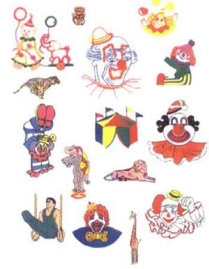 In Stitches Circus Embroidery Disk