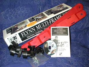 John Flynns, Portable Quilting, Multi Frame, Euro Kit, (Ends & Hardware Only) WITHOUT ROUND RAILS, for Home Sewing Machines - FREE Video Instructions