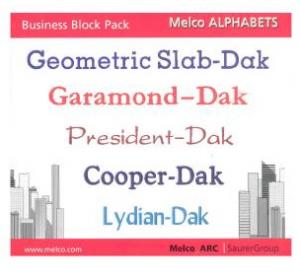 Melco edsIII-IV Alphabets Business Block Pack 16622