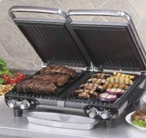 George Foreman GGR88DK 12-Burger Double Knockout Champion Grill with 200