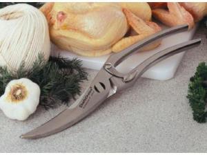Chefs, Choice, 2006001, 9", Inch, Professional, Poultry, Shears, Scissors, Cutters, Serrated, Notched, Lower, Blade, Latch, Surgical, Stainless, Steel, Edge, Craft