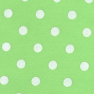 Fabric Finders 15 Yd Bolt 9.34 A Yd #467 Green & White Dots 100% Pima Cotton Fabric