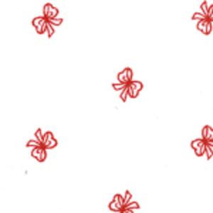 Fabric Finders 15 Yd Bolt 9.34 A Yd #455 Red Bows 100% Pima Cotton Fabric