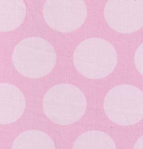 Fabric Finders 15 YD Bolt 9.99 A YD #1047 Pique 100% Pima Cotton Fabric Jumbo Pink Dots 60"