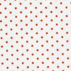 Fabric Finders 15 YD Bolt 9.99 A YD #175 Pique 100% Pima Cotton Fabric White Material With Small Red Dots 60"