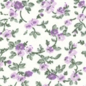 Fabric Finders 15 Yd Bolt 9.34 A Yd #12 Purple & Green Floral 100% Pima Cotton Fabric