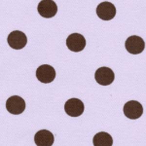 Fabric Finders 15 Yd Bolt 9.34 A Yd #415 Twill Purple with Brown Dots 100% Pima Cotton Fabric 60"