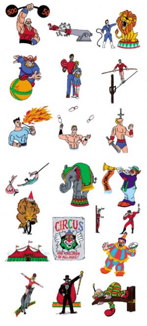 Amazing Designs 1074 Circus Collection I Embroidery Disk