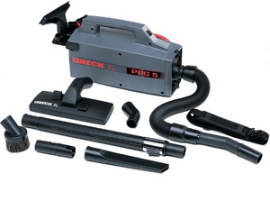 Oreck, XL PRO 5, Super, Compact, Lightweight, Canister Vacuum Cleaner, 5 Pounds, 8 Attachments, Tool Caddy, Dust Free, Hypo Allergenic, Sealed Bags, 50%+ Power