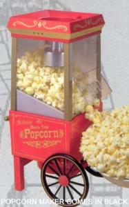 Nostalgia Electrics OFP 501 Old Fashion Movietime Popcorn Maker, Hot Air Popper, Includes Measuring Kernel Dispenser, Makes Light and Healthy Snacksnohtin Nostalgia Electrics OFP 501 Old Fashion Movietime Popcorn Maker, Hot Air Popper, Includes Measuring Kernel Dispenser, Makes Light and Healthy Snacksnohtin
