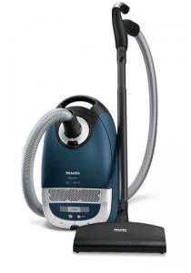 Miele, S5481, Earth, Marine Blue ,HEPA, Canister, Vacuum Cleaner, Powerbrush SEB 217-3, 1200W, 33' Radius, 360° Caster Wheels, Bag Change Indicator, 26Lbs