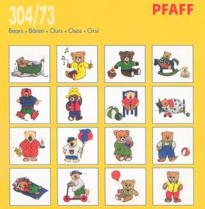 Pfaff 30473 Bears Embroidery Card for Pfaff Embroidery Machines or Amazing Box