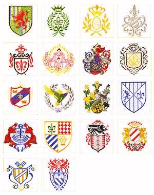 Pfaff No. 43 Coats of Arms No. Embroidery Card