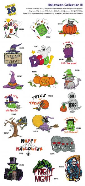 Amazing Designs 1153 Halloween III Embroidery Disk