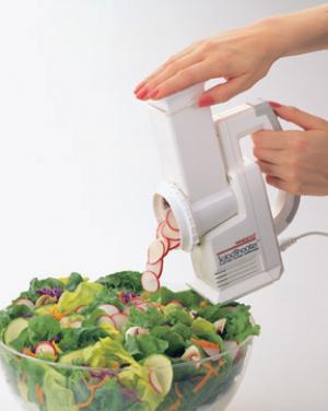 Presto 02910 Salad Shooter Electric
                              Slicer Shredder 66W - Point & Shoot for vegetables, fruits, cheese, nuts and making soups, pizzas, tacos, desserts