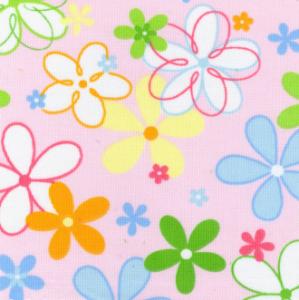 Fabric Finders 15 Yd Bolt 9.99 A Yd #576 Pique 100% Pima Cotton Fabric Pink With Floral 60"