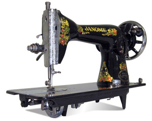 HA-T, Treadle Sewing Machine, Head Only, Straight Stitch, up to 4mm Stitch Length & Reverse Lever, Bobbin Winder ,- Optional Motor Kit, & Carrying Case