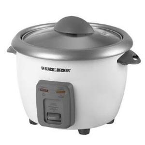 Black
& Decker RC3406 6 Cup Rice Cooker 9x9x7