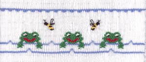 Cross-eyed Cricket CEC171 Frog Pond Smocking Platenohtin Cross-eyed Cricket CEC171 Frog Pond Smocking Platenohtin