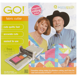 -ACCUQUILT GO! AccuQuilt Go 55100 Digital Fabric Cutter Machine, 3 Way Die +6x12" Mat