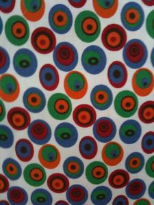 Fabric Finders 15 Yd Bolt 9.34 A Yd #550 White with Multi-Color Dot 100% Cotton 60"