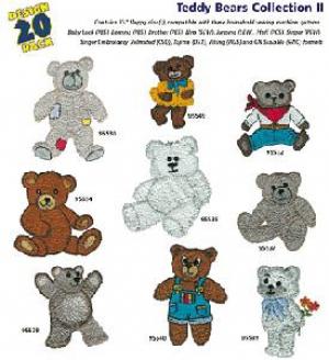 Amazing Designs 1199 Teddy Bears II Embroidery Disk