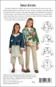 Indygo Junction IJ822 Turnabout Jacket for Children sz 1-10 Pattern