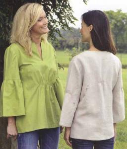 Indygo Junction IJ-864 Bell Sleeve Blouse Pattern