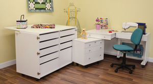 Kangaroo, KS-ASH, white, Ash, Cabinet, Studio, Set, Aussie, Joey, Caddy, Dingo, Cutting, Table, Mat, Insert, Ready, to, Assemble
