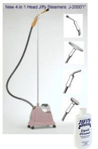 Jiffy Pink J-2000i Garment Steamer, All 4 Steam Heads, Bonus $10 Boiler Tank Cleaner*nohtin Jiffy Pink J-2000i Garment Steamer, All 4 Steam Heads, Bonus $10 Boiler Tank Cleaner*nohtin