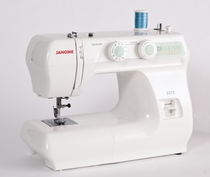 Janome 2212, 12 Stitch, Basic, Mechanical, Full Size, Freearm, Sewing Machine, Buttonhole, Reverse, Metal Bobbin Case, Oscillating Hook, SnapOn Feet, Janome 2212 3YrExtWarranty* 12/39Stitch Mechanical Freearm Sewing Machine, Buttonhole, 4mmS.L. 5mmZZ MetalBobbinCase 3Feet DropFeed 13Lb 860SPM (H5812