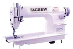 Tacsew T 8700 High Speed Auto Oil Lockstitch Industrial Sewing Machine with K121H K leg Stand, T1074 Table Top, 1/2 H.P. &  Motor, 3450 RPM