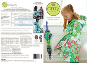 Amy Butler's 934271 Little Splashes Hooded Raincoat & Jacket Pattern Sizes: 3-14