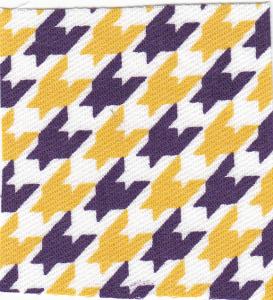 Fabric Finders 15 Yd Bolt 9.34 A Yd FF874 100% Pima Cotton Fabric 60 inch Purple And Gold Houndstooth, fabricfinders