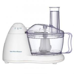 Hamilton Beach, 70450, 6 Cup, Bowl, Food Processor, White, 300W, Space Saver, Pulse, TrueSharp Blades, 1 yr. Warranty